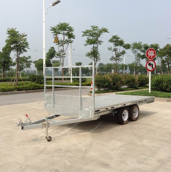 flat bed transportation trailer with led taillight