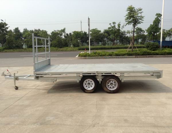 flat bed transportation trailer with led taillight