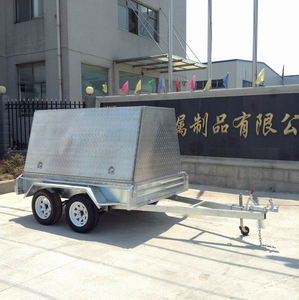 Box trailer with aluminum tradesman top