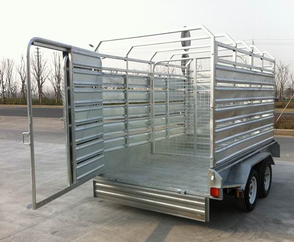  cattle car full trailer for fully welded