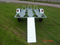 hot dip galvanized motorbike trailer for 3 bike