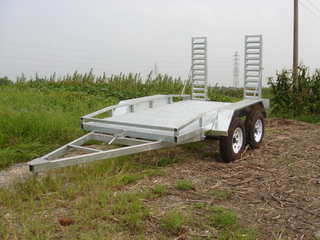 Hot dipped galvanized roadway plant trailer